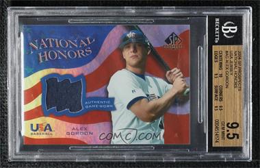 2004 SP Prospects - USA Baseball National Honors #NH-AG - Alex Gordon [BGS 9.5 GEM MINT]