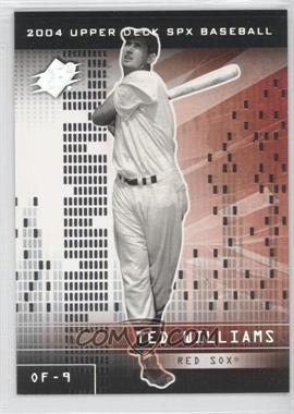 2004 SPx - [Base] #103 - Ted Williams