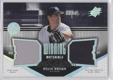 2004 SPx - Winning Materials #WM-KB - Kevin Brown