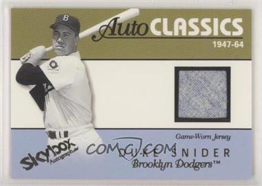 2004 Skybox Autographics - AutoClassics - Memorabilia #AM-DS - Duke Snider /350