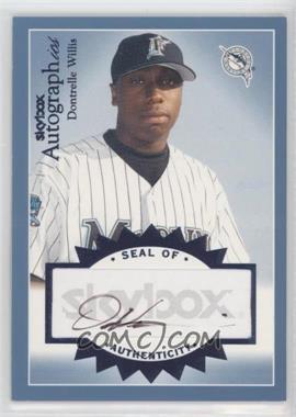 2004 Skybox Autographics - Autographs - Blue #A-DW - Dontrelle Willis /225 [EX to NM]