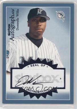 2004 Skybox Autographics - Autographs - Blue #A-DW - Dontrelle Willis /225