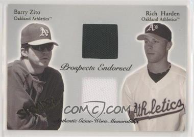 2004 Skybox Autographics - Prospects Endorsed Dual - Jerseys #PEJ-BZ/RH - Barry Zito, Rich Harden /500