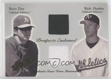 2004 Skybox Autographics - Prospects Endorsed Dual - Jerseys #PEJ-BZ/RH - Barry Zito, Rich Harden /500
