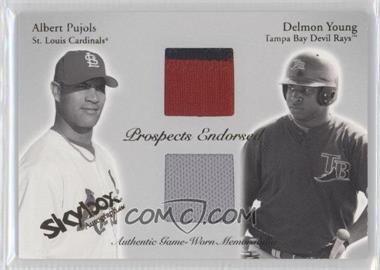 2004 Skybox Autographics - Prospects Endorsed Dual - Patch #PEP-AP/DY - Albert Pujols, Delmon Young /50