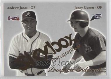 2004 Skybox Autographics - Prospects Endorsed #4PE - Andruw Jones, Jonny Gomes