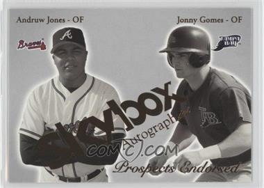 2004 Skybox Autographics - Prospects Endorsed #4PE - Andruw Jones, Jonny Gomes