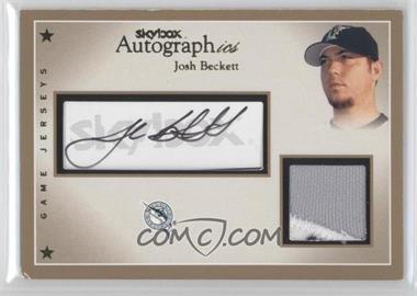 2004 Skybox Autographics - Signatures Game Jerseys - Patch #AP-JB - Josh Beckett /25