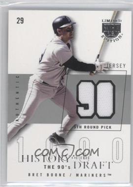 2004 Skybox Limited Edition - History Of The Draft The 90's - Silver Jerseys #HD-BB - Bret Boone /50