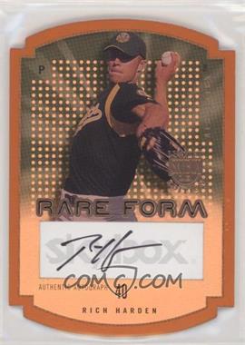 2004 Skybox Limited Edition - Rare Form - Copper Autographs #RFA-RH - Rich Harden /99