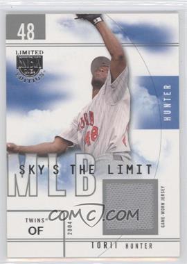 2004 Skybox Limited Edition - Sky's the Limit - Silver Jerseys #SL-TH - Torii Hunter /50