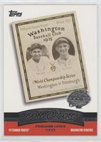 Pittsburgh Pirates vs. Washington Senators