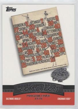 2004 Topps - 100th Anniversary of the Fall Classic Covers #FC1970 - Baltimore Orioles vs. Cincinnati Reds