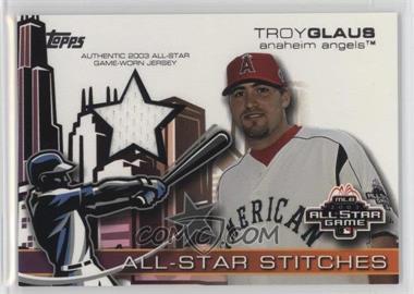 2004 Topps - All-Star Stitches Relics #ASR-TG - Troy Glaus [Noted]