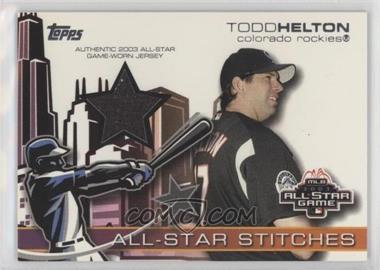 2004 Topps - All-Star Stitches Relics #ASR-TH - Todd Helton
