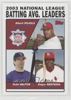 League Leaders - Albert Pujols, Todd Helton, Edgar Renteria