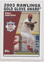 Rawlings Gold Glove Award - Edgar Renteria