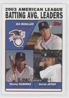 League Leaders - Bill Mueller, Manny Ramirez, Derek Jeter