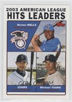 League Leaders - Vernon Wells, Ichiro Suzuki, Michael Young