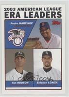 League Leaders - Pedro Martinez, Esteban Loaiza, Tim Hudson