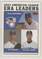 League Leaders - Pedro Martinez, Esteban Loaiza, Tim Hudson