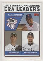 League Leaders - Pedro Martinez, Esteban Loaiza, Tim Hudson