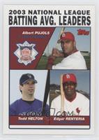 League Leaders - Albert Pujols, Todd Helton, Edgar Renteria