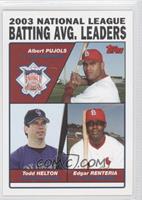 League Leaders - Albert Pujols, Todd Helton, Edgar Renteria