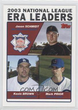 2004 Topps - [Base] #347 - League Leaders - Jason Schmidt, Kevin Brown, Mark Prior