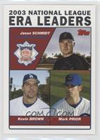 League Leaders - Jason Schmidt, Kevin Brown, Mark Prior