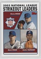 League Leaders - Kerry Wood, Mark Prior, Javier Vazquez [Good to VG&#…