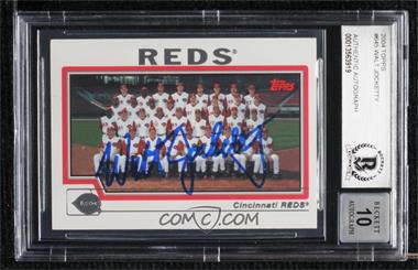 2004 Topps - [Base] #645 - Cincinnati Reds Team [BAS Authentic]