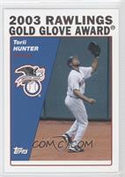 Rawlings Gold Glove Award - Torii Hunter