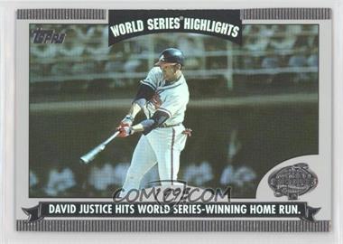 2004 Topps - World Series Highlights #WS-DJ - David Justice