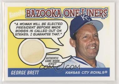 2004 Topps Bazooka - One-Liners Relics #BOL-GB - George Brett