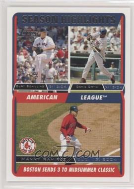 2004 Topps Boston Red Sox World Series - Box Set [Base] #37 - Curt Schilling, David Ortiz, Manny Ramirez