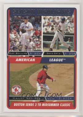 2004 Topps Boston Red Sox World Series - Box Set [Base] #37 - Curt Schilling, David Ortiz, Manny Ramirez