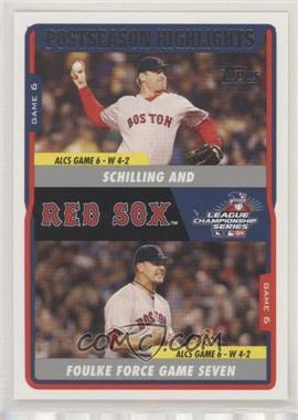 2004 Topps Boston Red Sox World Series - Box Set [Base] #48 - Curt Schilling, Keith Foulke
