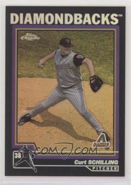 2004 Topps Chrome - [Base] - Black Refractor #125 - Curt Schilling