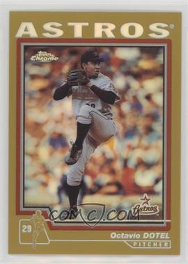 2004 Topps Chrome - [Base] - Gold Refractor #112 - Octavio Dotel [EX to NM]