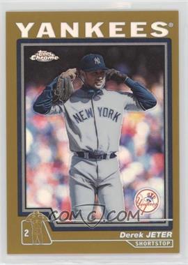 2004 Topps Chrome - [Base] - Gold Refractor #20 - Derek Jeter