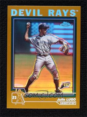 2004 Topps Chrome - [Base] - Gold Refractor #280 - Julio Lugo