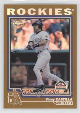 2004 Topps Chrome - [Base] - Gold Refractor #309 - Vinny Castilla