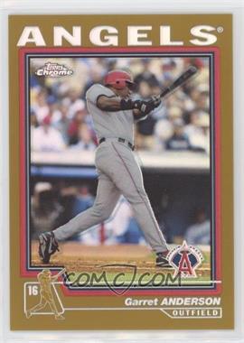 2004 Topps Chrome - [Base] - Gold Refractor #430 - Garret Anderson