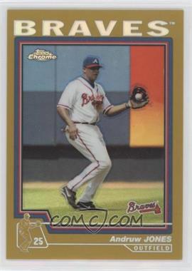 2004 Topps Chrome - [Base] - Gold Refractor #80 - Andruw Jones