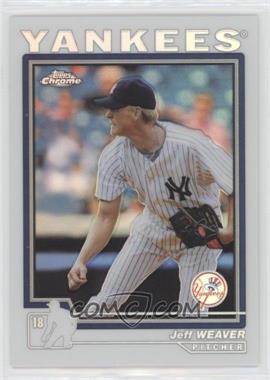 2004 Topps Chrome - [Base] - Refractor #33 - Jeff Weaver