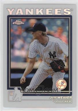 2004 Topps Chrome - [Base] - Refractor #33 - Jeff Weaver