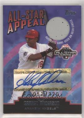 2004 Topps Clubhouse Collection - All-Star Appeal Relics - Game-Used On-Deck Circle Autographs #ASODA-GA - Garret Anderson /320
