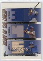 Sammy Sosa, Moises Alou, Aramis Ramirez #/100