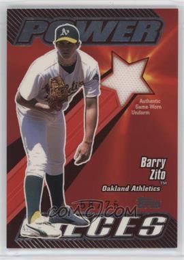2004 Topps Clubhouse Collection - Power Pieces Relics #POP-BZ - Barry Zito /75